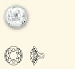 SWAROVSKI ELEMENTS - 1811/120 Buttons with Metal Shanks
